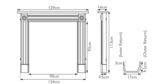 The Regent Cast Iron Fire Surround